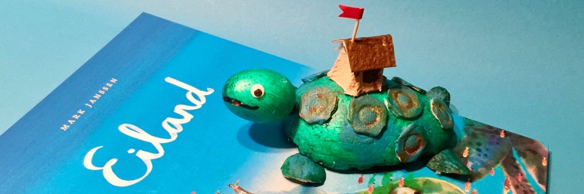 Knutsel schildpad van prentenboek Eiland (Mark Janssen) | De Knutseljuf βοΈπ³π±