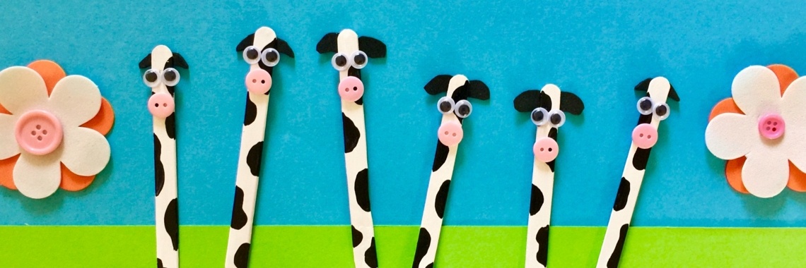 Knutselen met ijslollystokjes - Koetjes in de wei maken je blij | De Knutseljuf βοΈπ³π±