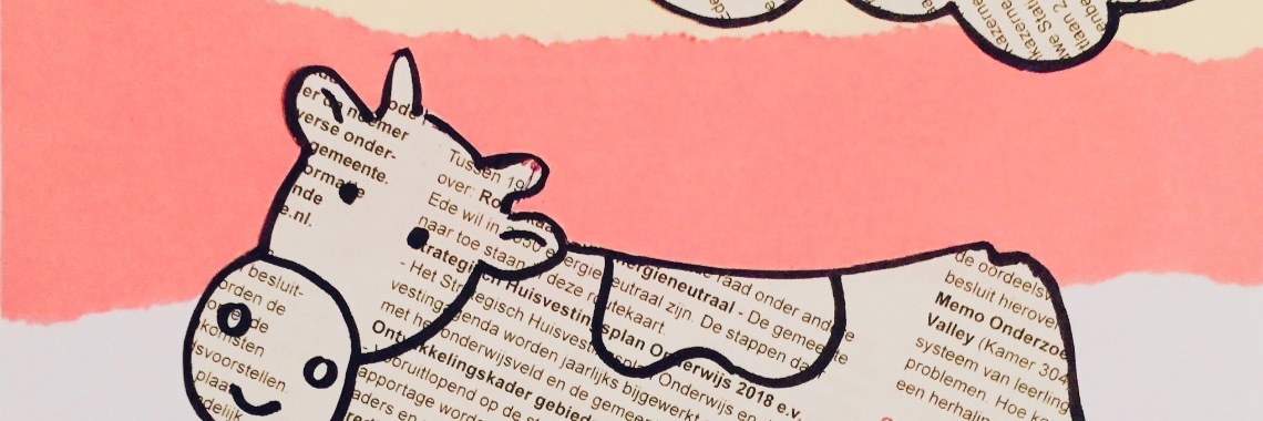 Krantenkunst - Knutsel een koe van krantenpapier | De Knutseljuf ✂️🇳🇱