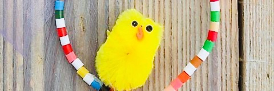 Kuikentje op paashanger van kraaltjes | De Knutseljuf ✂️🇳🇱