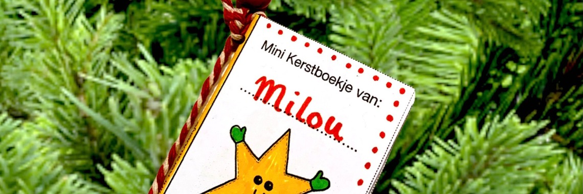 Christmas pendant mini christmas book | De Knutseljuf ✂️🇳🇱