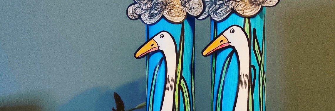 Moppereend knutselen met een keukenrol | De Knutseljuf ✂️🇳🇱