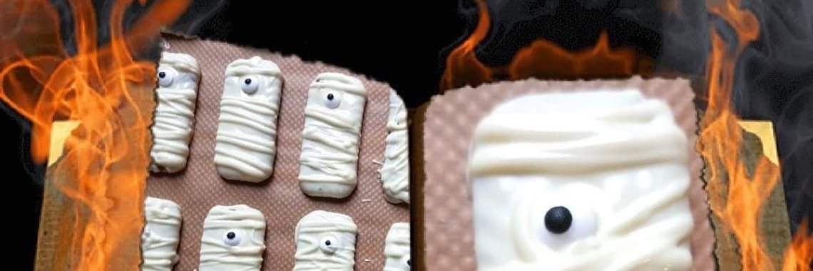 Halloween mumia ciasteczka lub pełzanie partii | De Knutseljuf ✂️🇳🇱