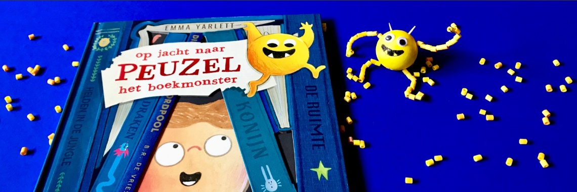 Knutseltip bij prentenboek Peuzel Het Boekmonster (Emma Yarlett) | De Knutseljuf ✂️🇳🇱