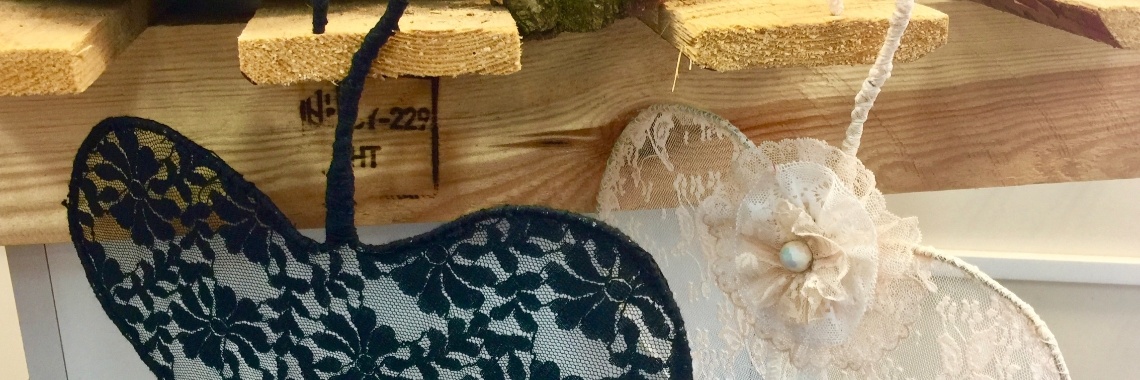 Romantische kanten hartjes decoraties | De Knutseljuf ✂️🇳🇱