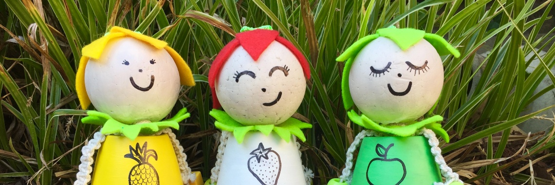 Schattige fruitpoppetjes knutselen | De Knutseljuf ✂️🇳🇱