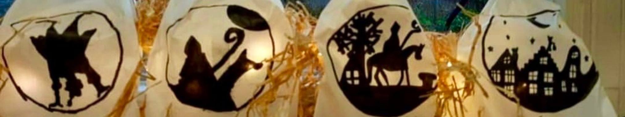 Sinterklaas papieren zak lichtjes knutselen | De Knutseljuf ✂️🇳🇱