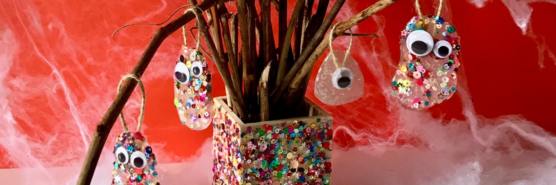 Sticky Clay glitter spookjes | De Knutseljuf ✂️🇳🇱