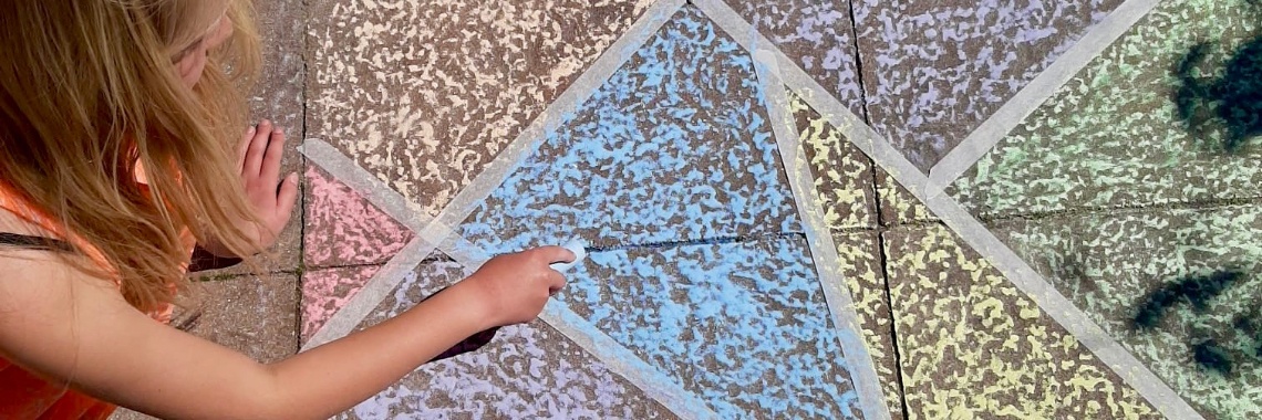 Stoepkrijten met schilderstape | De Knutseljuf ✂️🇳🇱