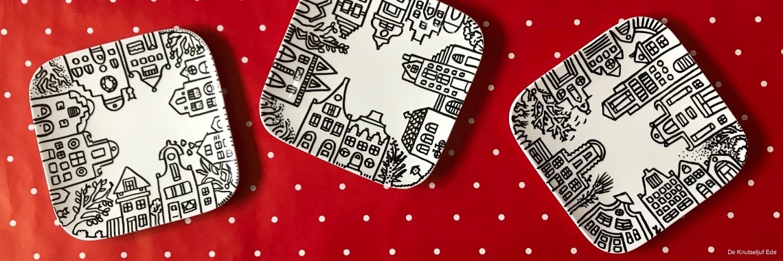 Tekenen met porseleinstiften op gebaksbordjes | De Knutseljuf βοΈπ³π±