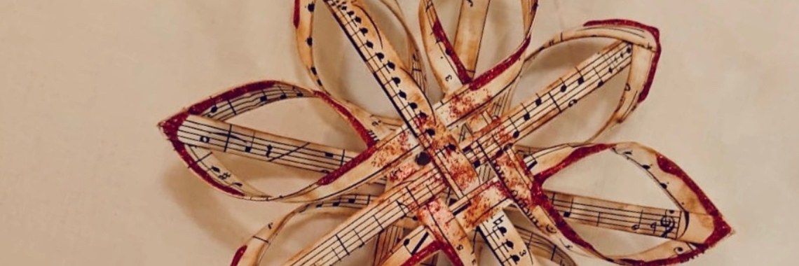 Vintage geweven papieren ster | De Knutseljuf ✂️🇳🇱