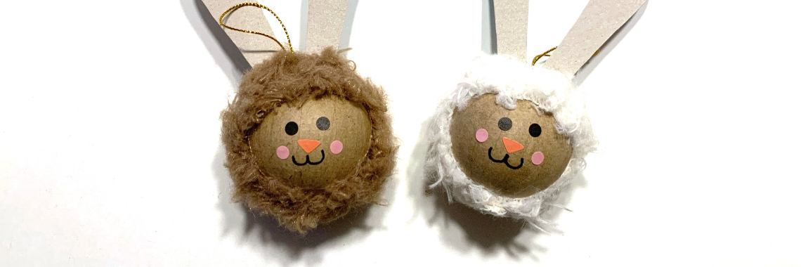 Vår och påsk dekoration jul Bauble Kanin | De Knutseljuf ✂️🇳🇱