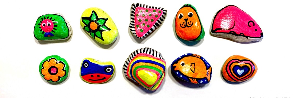 Vrolijke Yoorsstones stenen | De Knutseljuf ✂️🇳🇱