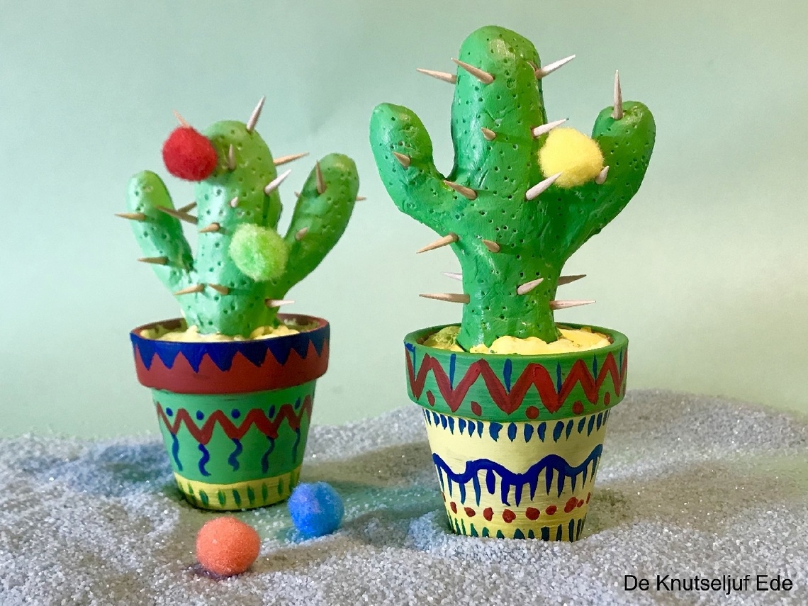 Craft Kit - Paper Mache Cactus Saguaro - Burst of Butterflies