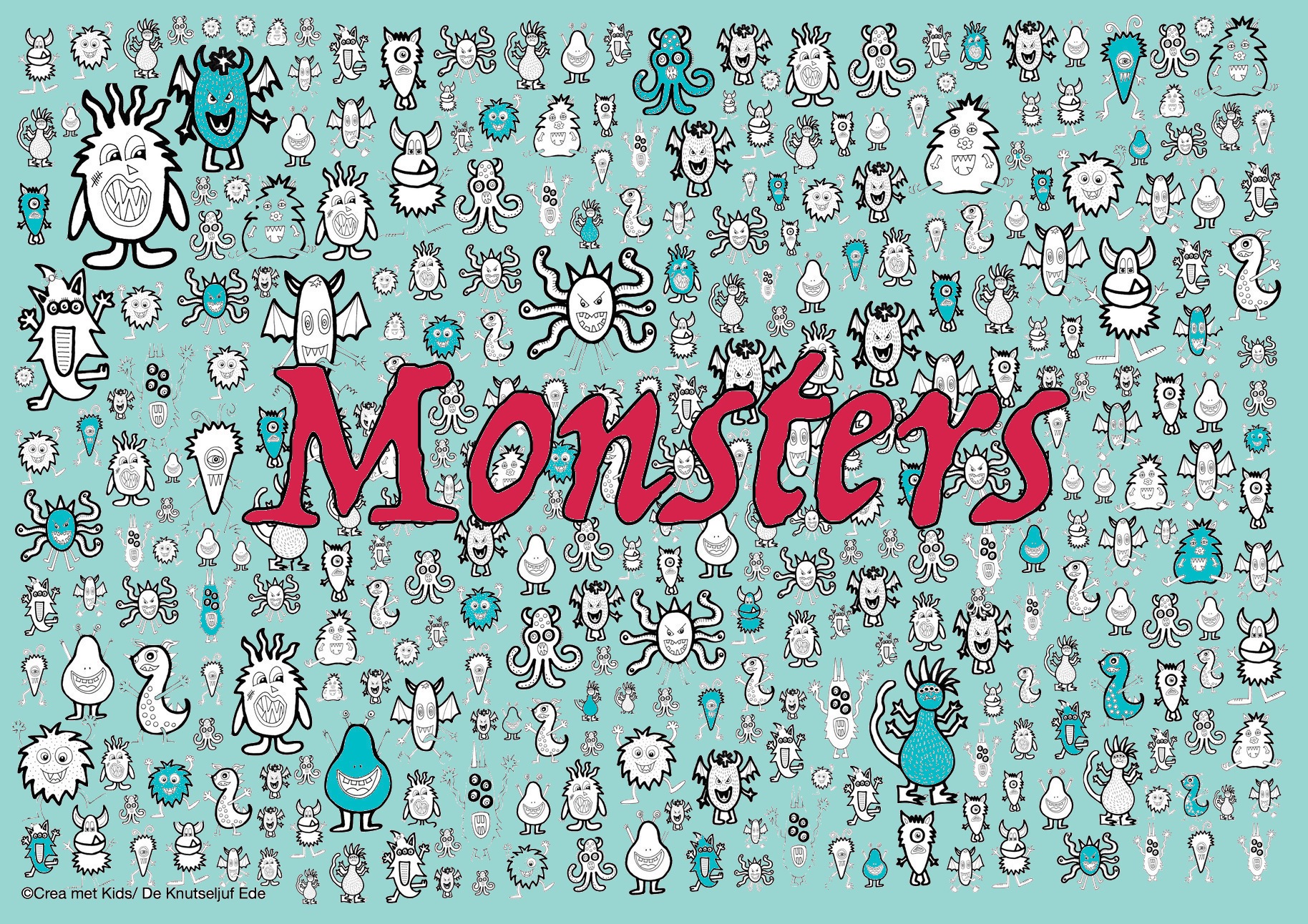 Block poster Monsters - Yoors