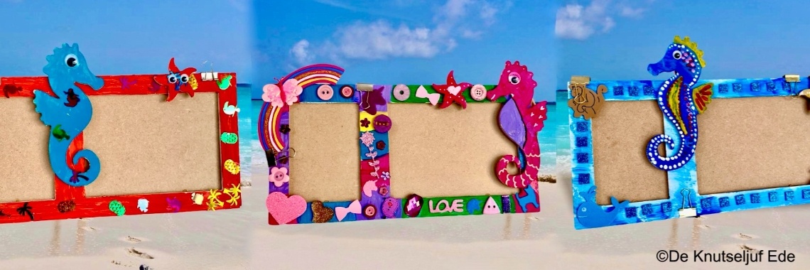 Fotolijstje zelf decoreren voor je leukste strandfoto's | De Knutseljuf ✂️🇳🇱