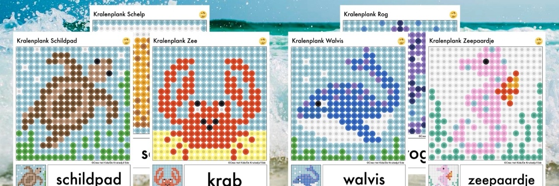 Voorbeelden Kralenplank Zee | De Knutseljuf ✂️🇳🇱