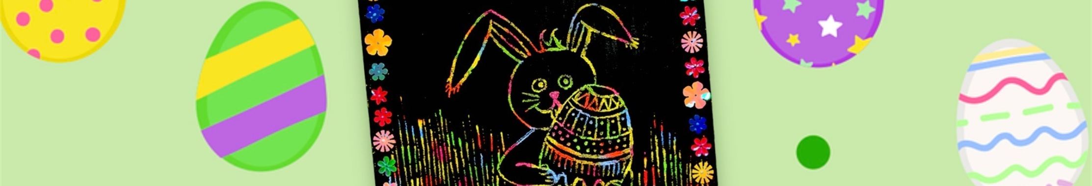 Scratch Art Easter Scratch Drawing | De Knutseljuf ✂️🇳🇱