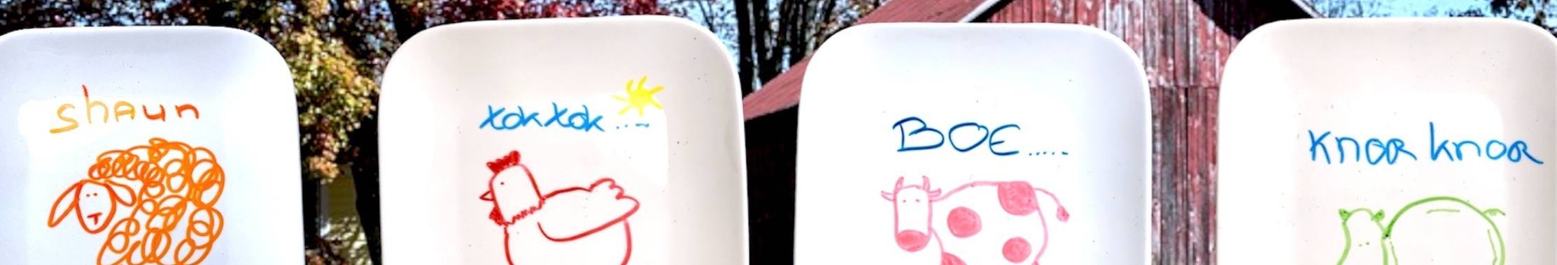 Tekenen op servies met kinderen | De Knutseljuf ✂️🇳🇱