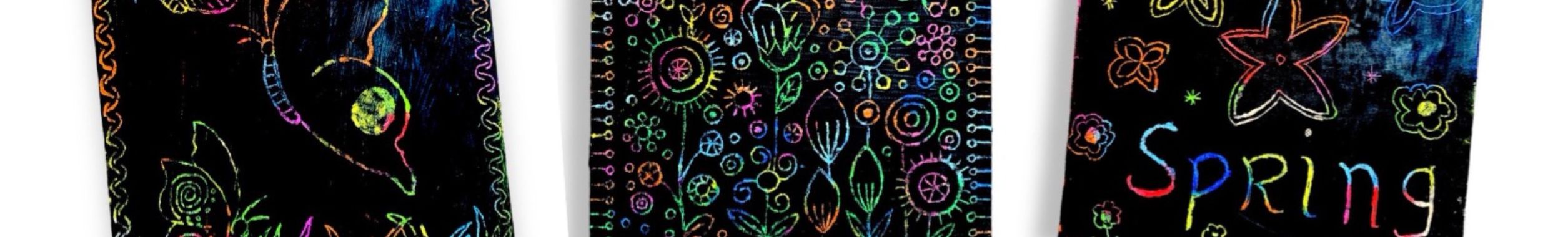 Scratch Art Krastekening Lente | De Knutseljuf ✂️🇳🇱