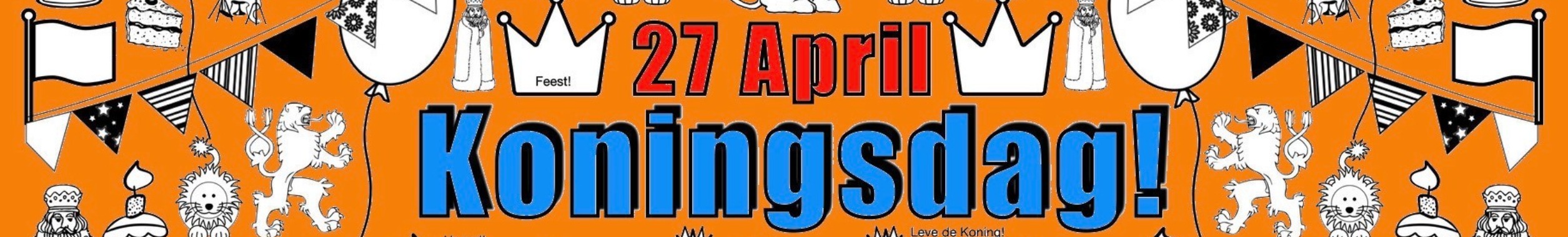 Block poster Koningsdag | De Knutseljuf ✂️🇳🇱