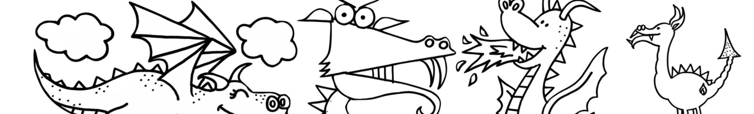 Kleurplaten Draken | De Knutseljuf ✂️🇳🇱