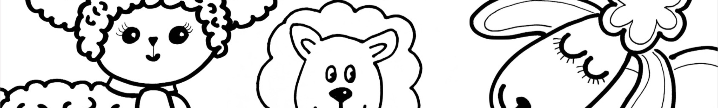 Kleurplaten schaapjes | De Knutseljuf ✂️🇳🇱
