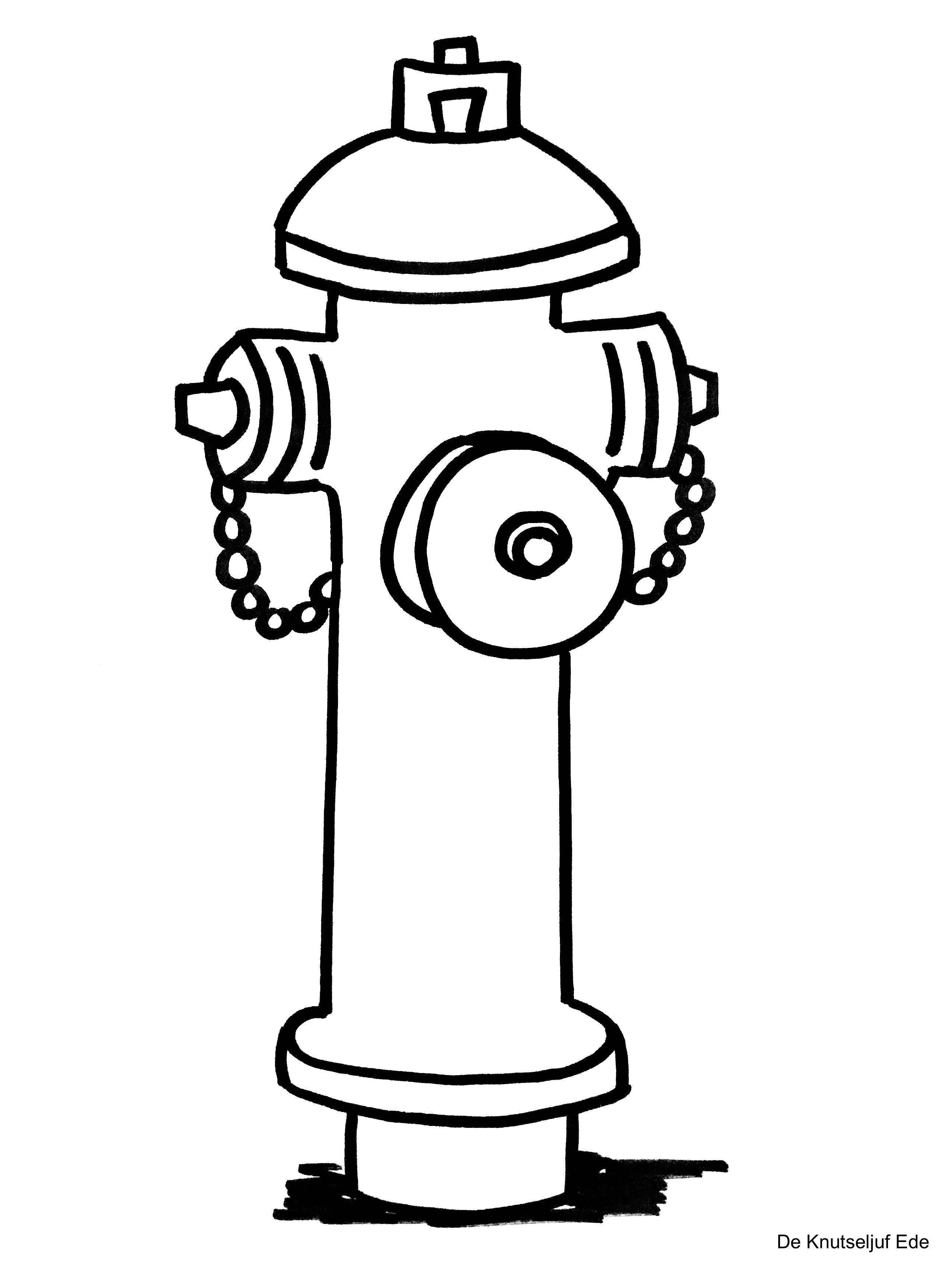 fire hydrant coloring pages