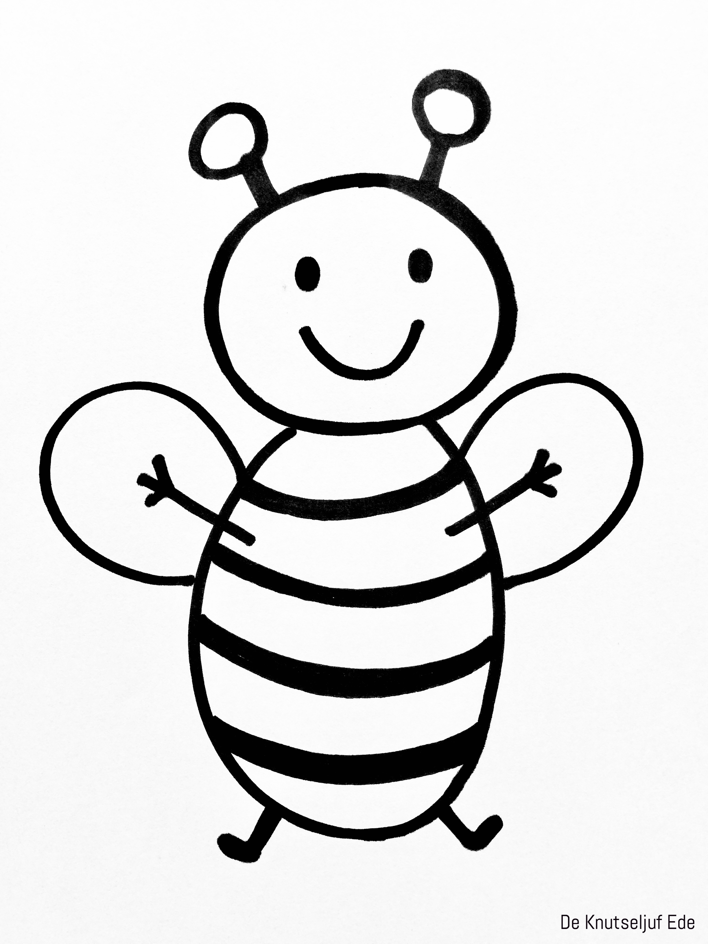 Dibujos para colorear abejas - Una ab