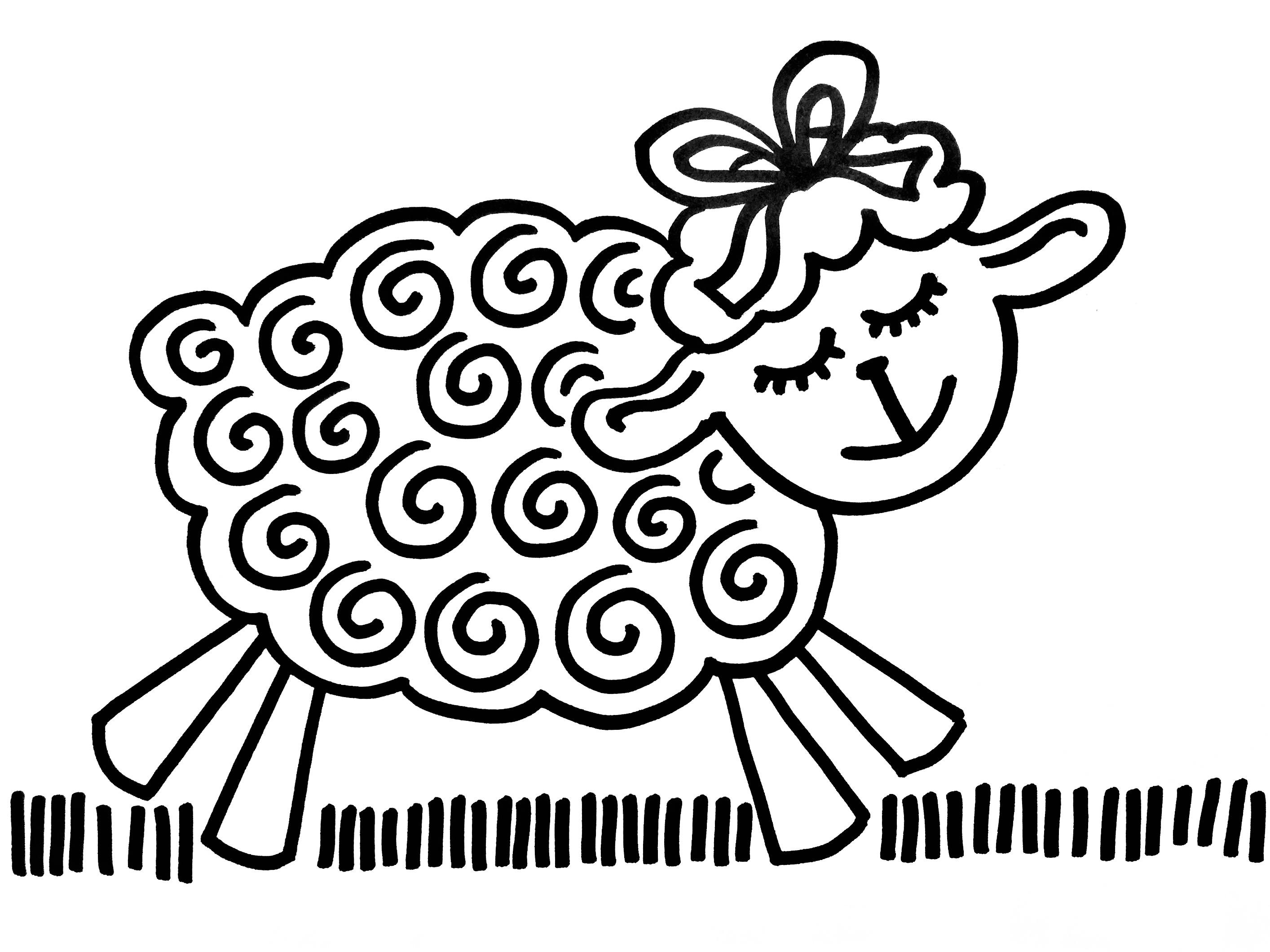 Милые овечки рисунки