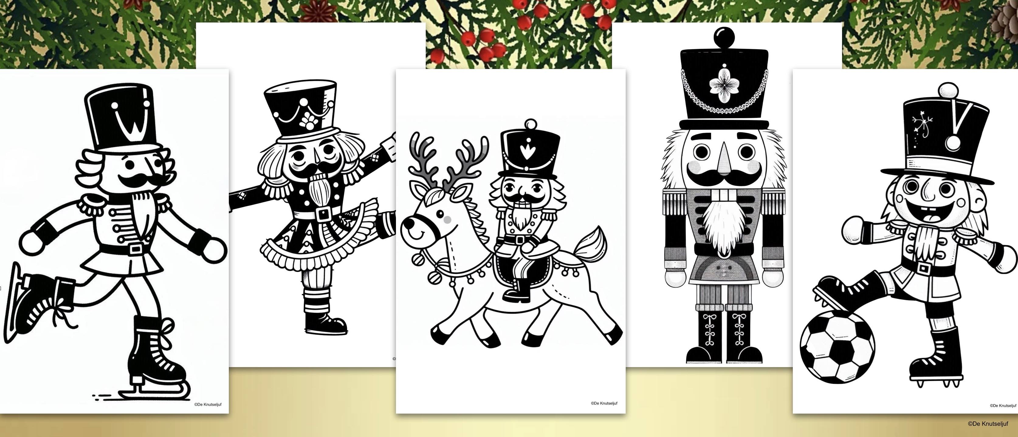 Kleurplaten Notenkraker | De Knutseljuf ✂️🇳🇱