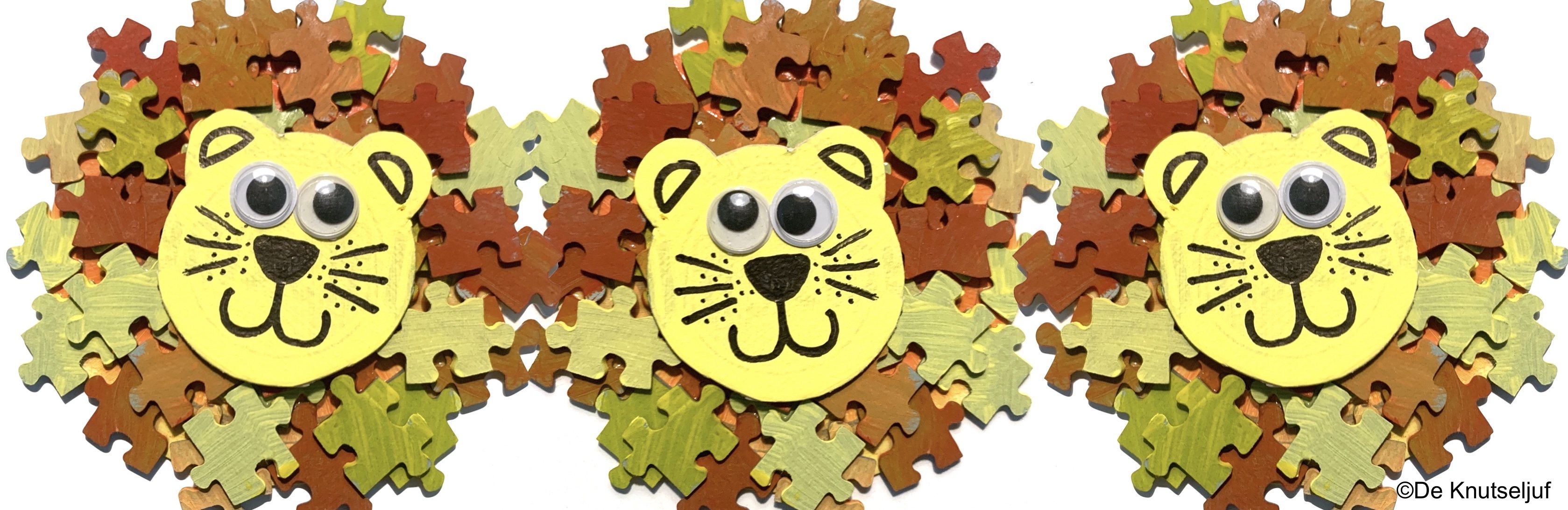 Leeuw van puzzelstukjes | De Knutseljuf ✂️🇳🇱