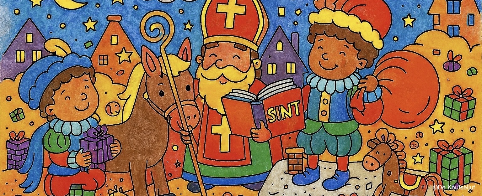 Blockposter Sinterklaas | De Knutseljuf ✂️🇳🇱