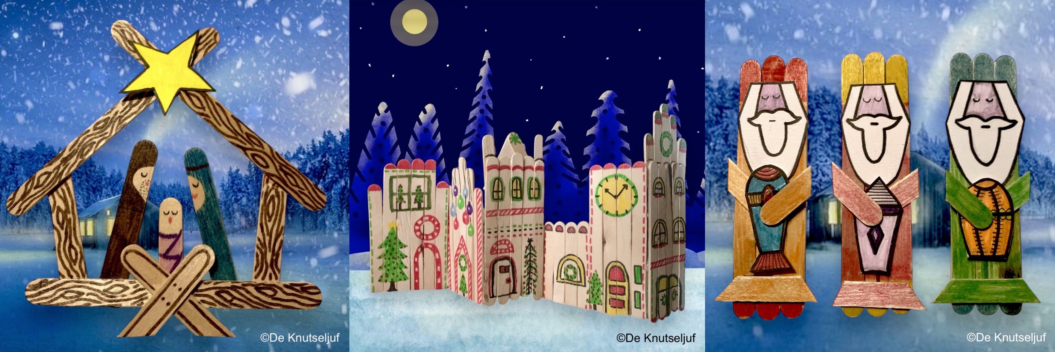 Kerst met ijslollystokjes | De Knutseljuf ✂️🇳🇱