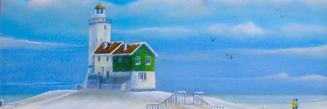 Het Paard van Marken - olieverf schilderij | Nol K.