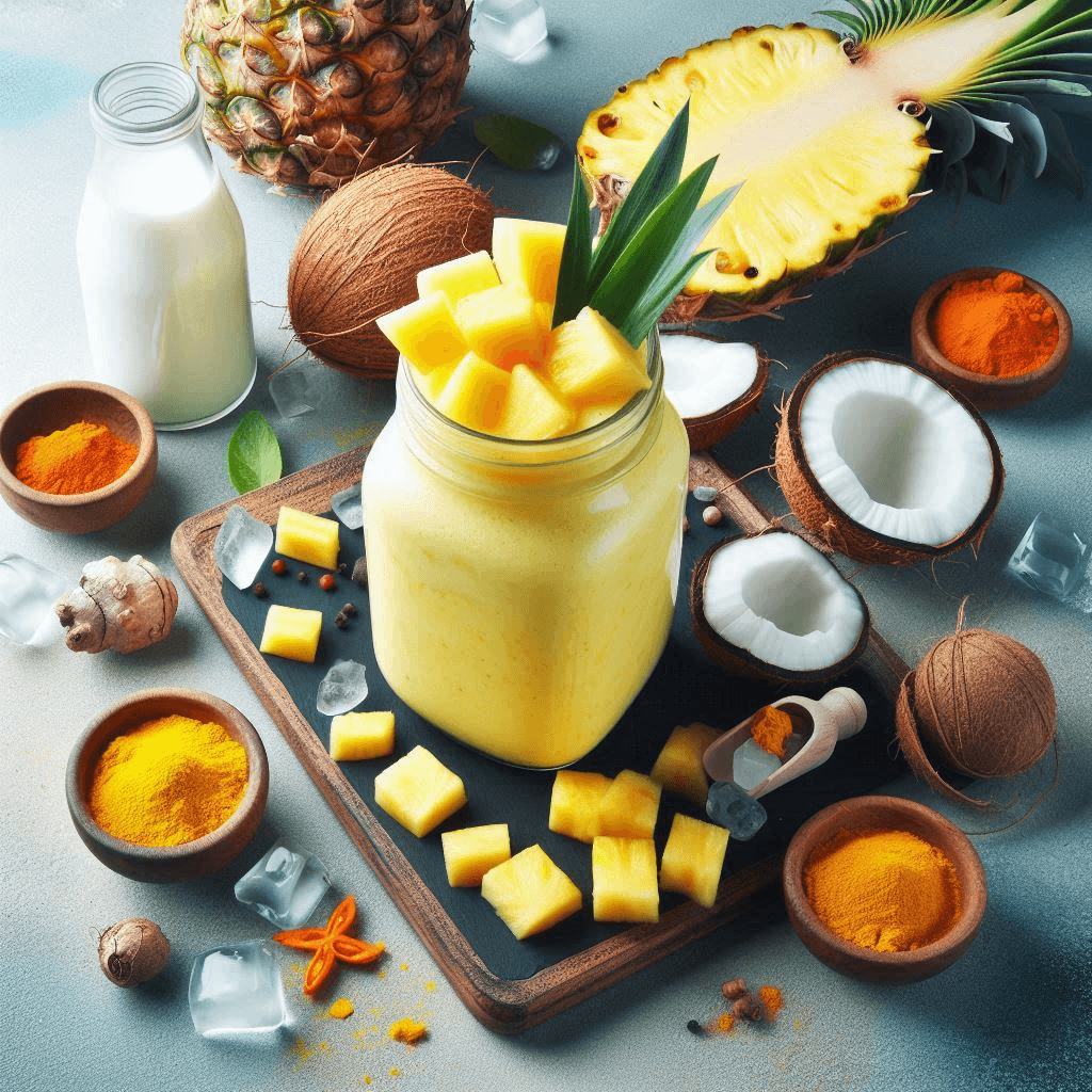 Tropische Detox Smoothie: Ananas en Kokosmelk voor een Gezonde Start van de Dag | SocialPro Snooker Coaching