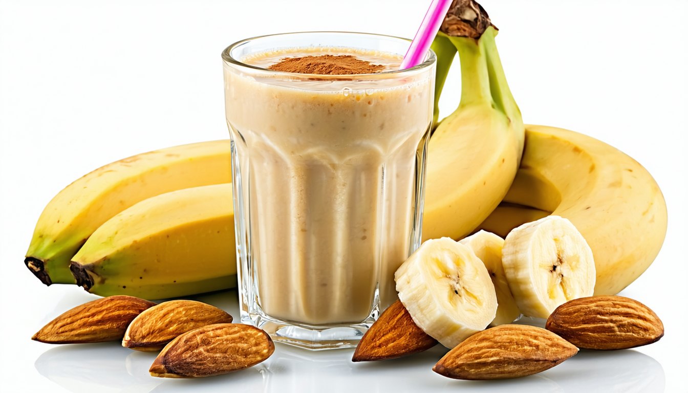 Banaan Amandel Kracht Smoothie: Snelle Eiwitboost voor een Energiek Begin | SocialPro Snooker Coaching