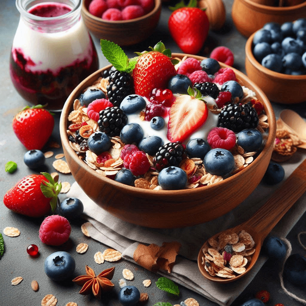 Berry Blast Muesli: Healthy Breakfast Recipe with Berries and Yogurt | SocialPro Snooker Coaching