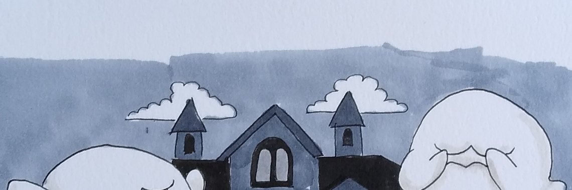 Inktober, dag 22, ghost | diniedezeeuw