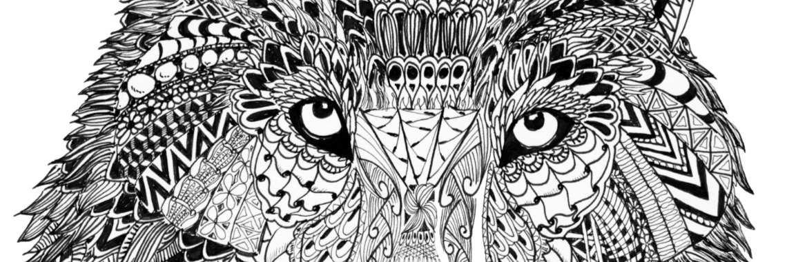 Zentanglen, ook inkleuren. | diniedezeeuw