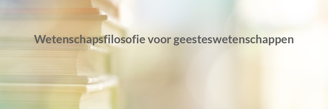 Wetenschapsfilosofie voor geesteswetenschappen | Boeken