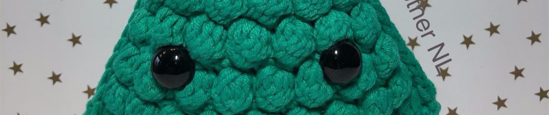 Kawaii Kerstboom Knuffel | Handmade by Esther NL