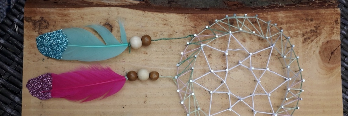 Een dromenvanger timmeren - spijkerschilderij/string-art | NOOS Happy Words