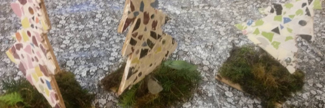 Kerstboom mozaïeken | NOOS Happy Words