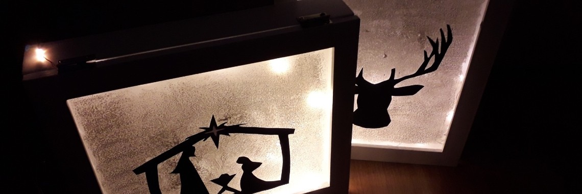 Maak je eigen kerst lightbox | NOOS Happy Words