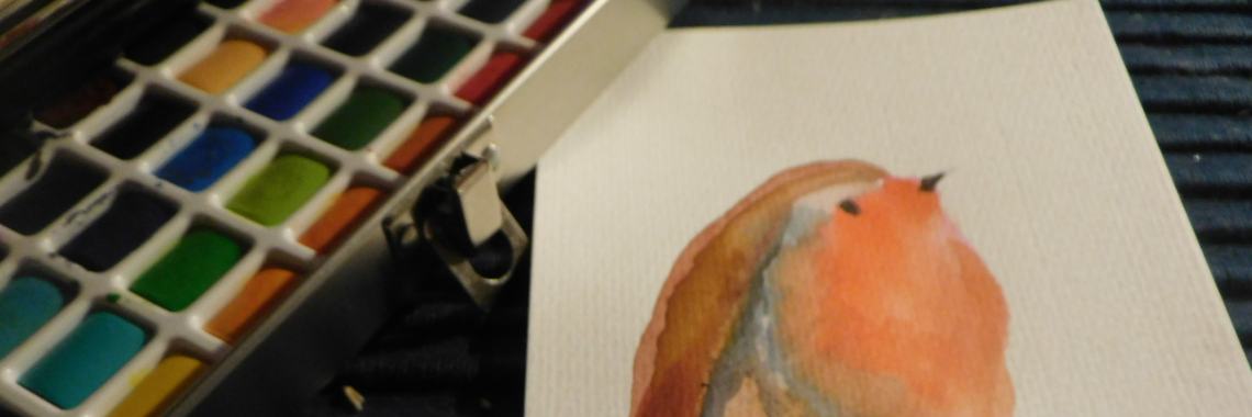 My Challenge with Watercolour: Day 3 | NOOS Happy Words