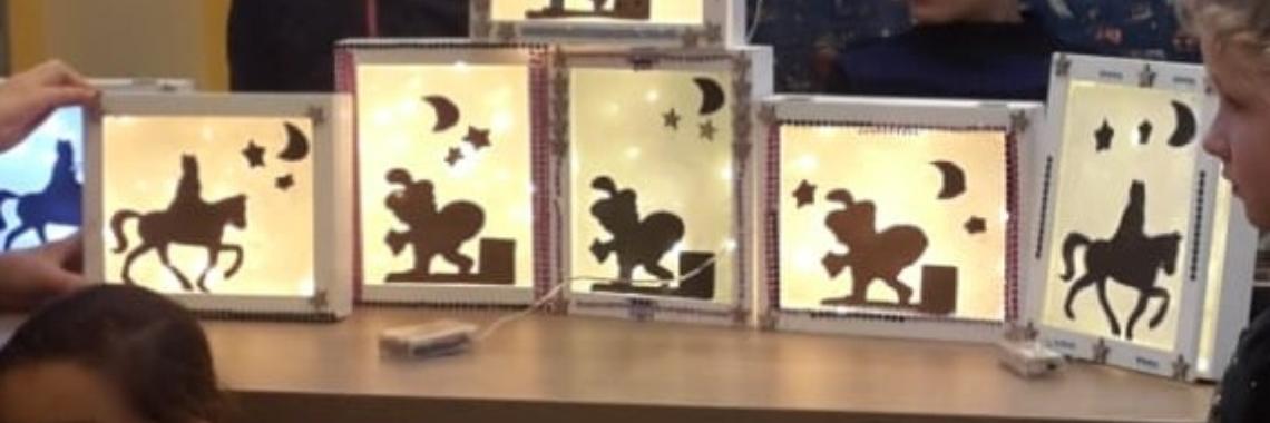 Sinterklaas lightbox knutselen | NOOS Happy Words