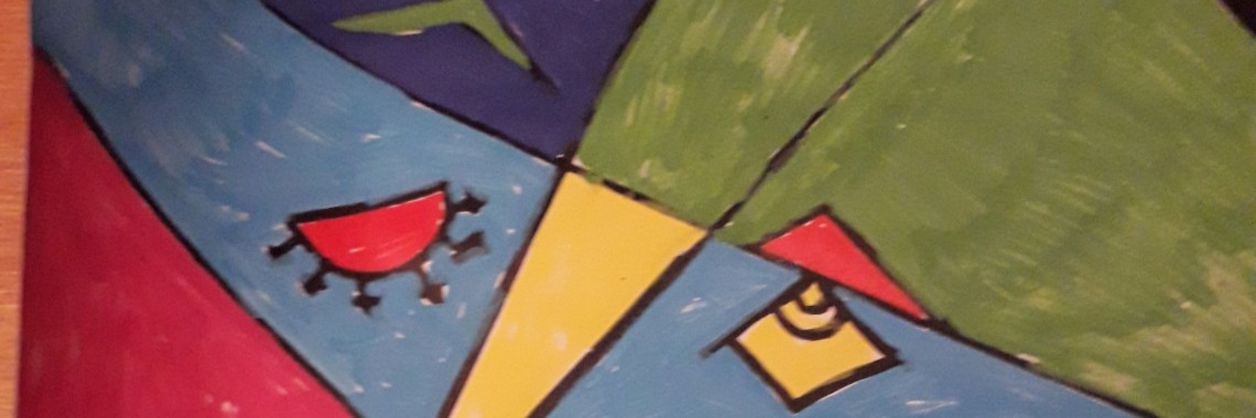 Vouw, teken en kleur een portret in de stijl van Picasso | NOOS Happy Words