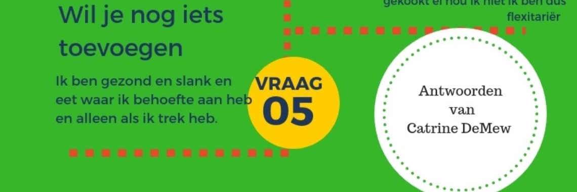 5 (W)eetvragen | Catrine-DeMew