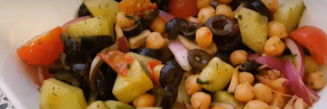 Recept voor kikkererwten salade | keukenzusjes